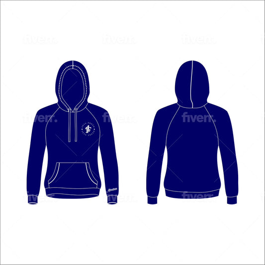 Blue Unisex Hooded Sweatsuit